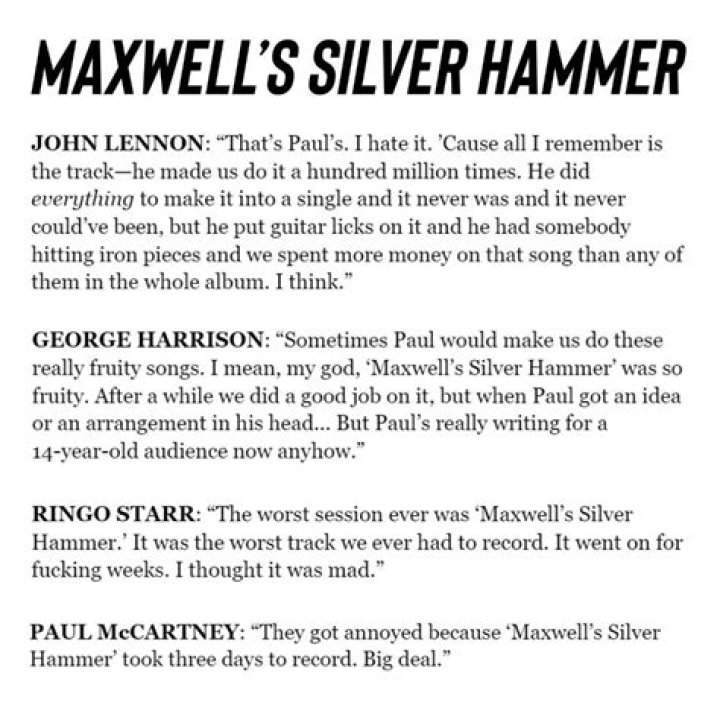 Maxwell's Silver Hammer: Unveiling the Lyrics and Meaning Behind the Iconic Song